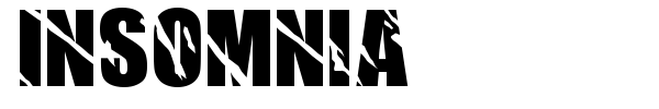 Insomnia font preview